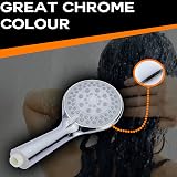 ZENO High Pressure Shower Head 5 Spray Modes Chrome Universal Replacement view 4
