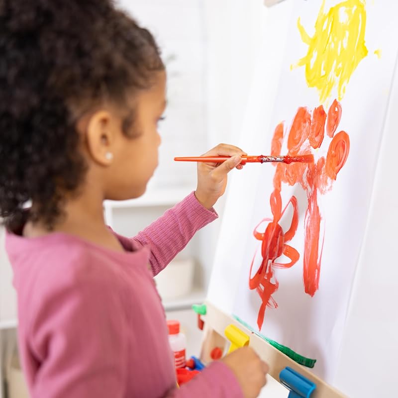 Melissa & Doug - Staffelei aus Holz, Malstaffelei für Kinder mit Kreidetafel, Zubehör separat erhältlich, für Kinder ab 3 Jahren