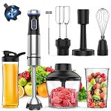 Ganiza Immersion Blender 5 in 1 Hand Blender Max 1000W Heavy Duty Motor (8 IN1)