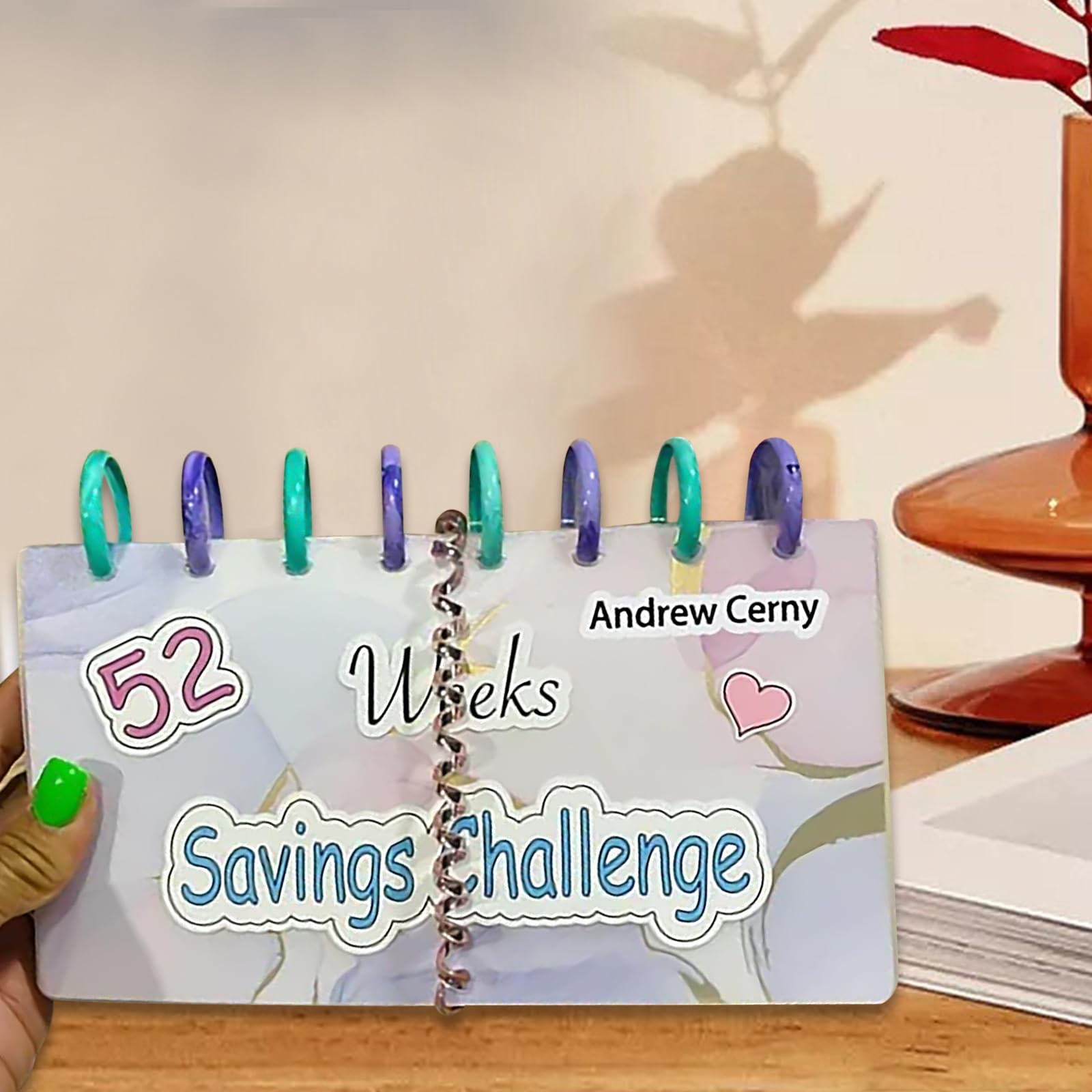 52 Week Budget Saving Challenge, Money Saving Challenge Book, Household Book Ring Binder, Financial Planner, Cash Stuffing Money Organiser, Notebook Money Envelopes, Month and Weekly Saving Tracker