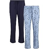 Lucky Brand Women's 2 Pack Pajama Pants - Hacci Sleep and Lounge Bottoms with Pockets