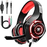 Tatybo Gaming Headset for PS4 PS5 Xbox One Switch