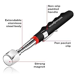 NoCry Telescoping Magnetic Pickup Tool with 25lb
