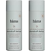 hims Dandruff Detox Shampoo - Pyrithione Zinc, Argan Oil, & Avocado Oil Formula - Dandruff Shampoo for Flaky & Itchy Scalp - Sulfate-Free, Paraben-Free - Evergreen Mint Scent - 6.4 Fl Oz, 2 Pack