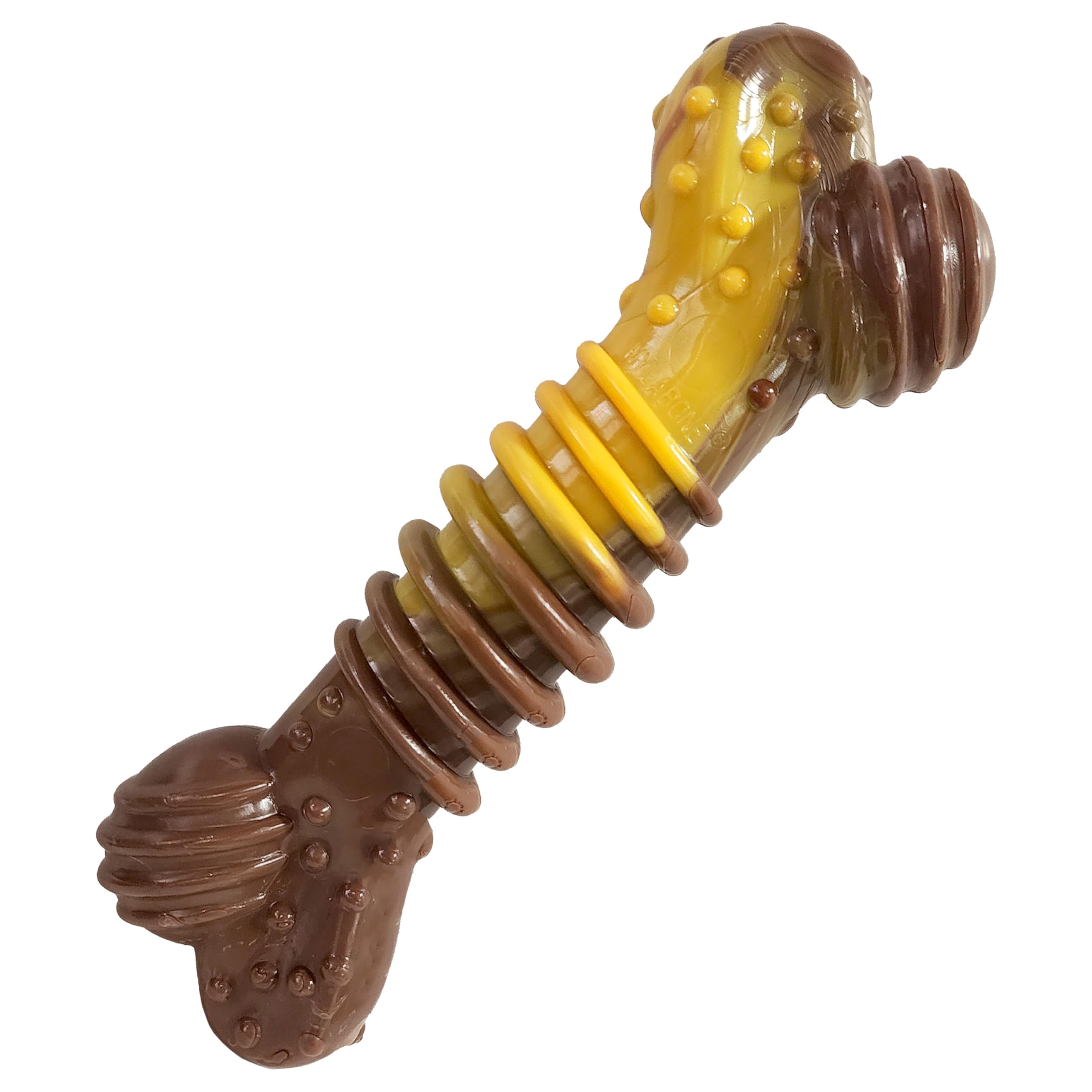 Nylabone Extreme Tough Dog Chew Toy Bone, Durable, Cleans Teeth, Beef & Cheese, Medium, for Dogs Up to 16 kg