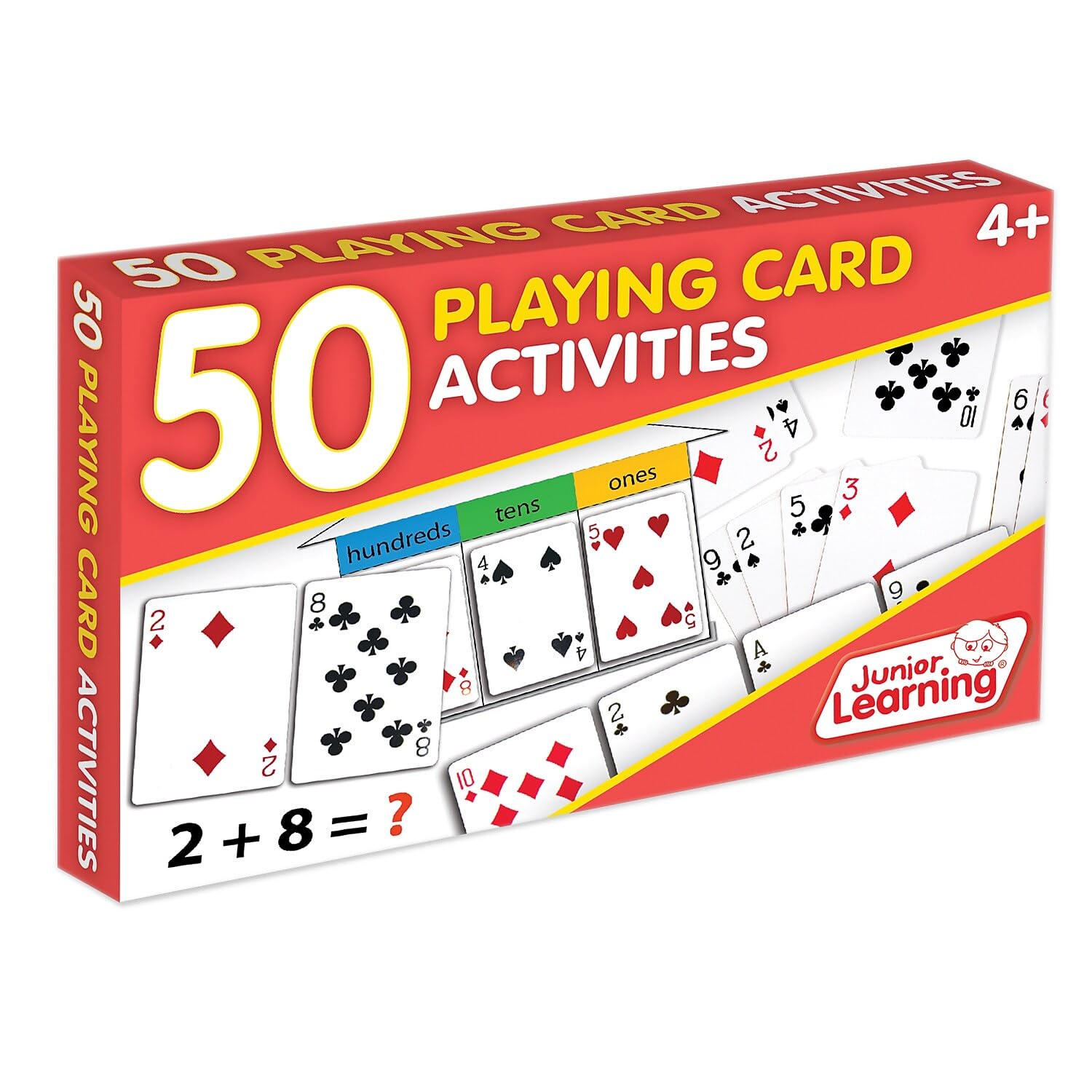 Junior Learning 50 Playing Card Activities | Numeracy Activity Flashcards | Ages 5-6, Year 1-3, Key Stage 1
