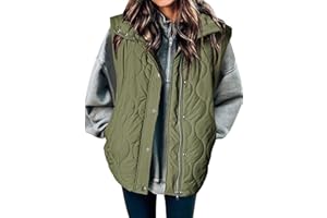 EVALESS Cropped Puffer Vest Women Lightweight Quilted Stand Collar Sleeveless Jackets Fall Winter 2025 Button Zip Up Coat