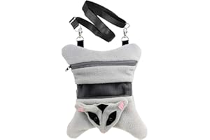 EXOTIC NUTRITION Glider Bonding Pouch - Carry Bonding Pouch for Sugar Gliders, Rats, Ferrets, Chinchillas, Squirrels, Marmosets, Hamsters, Gerbils & Small Animals