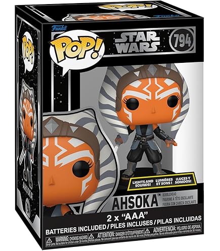 Funko POP! Bobble: Star Wars: Clone Wars: Ahsoka Tano - Vinyl-Sammelfigur - Geschenkidee - Offizielle Handelswaren - Spielzeug Für Kinder Und Erwachsene - TV Fans - Modellfigur Für Sammler Und Display