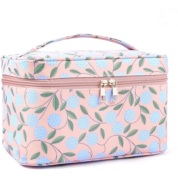 Amazon.com: Portable Makeup Bag Travel Cosmetic Case, Polka Dots White Dark Blue Zipper Pouch Cosmetic Bag with Handle Toiletry Bag for Women Girls : Beauty & Personal Care Amazon.com: Portable Makeup Bag Travel Cosmetic Case, Polka Dots White Dark Blue Zipper Pouch Cosmetic Bag with Handle Toiletry Bag for Women Girls : Beauty & Personal Care