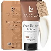 Face Tanner - USA Made with Natural & Organic Ingredients, Gradual Facial Self Tanner Lotion for Natural-Looking Fake Tan & Streak-Free Natural Glow