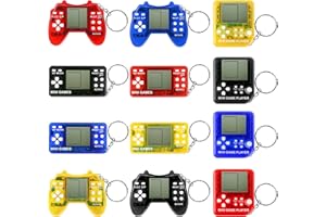 ZCOINS 12Pcs Arcade Video Game Keychains, Valentine Gift Video Game Party Favors for Birthday School Party Favors Supplies Ke