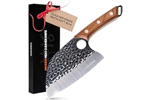 Matsato Butcher Knife Japanese Crafted Steel Kitchen Cleaver Chef Knife Couteau Cuisine Big Chopping Meat Cleaver Knives 5.8 
