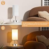 Aooshine Touch Control Bedside Lamps Set of 2 3-Way Dimmable USB-C Ports view 4