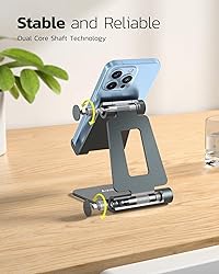 Nulaxy Dual Folding Cell Phone Stand, Fully