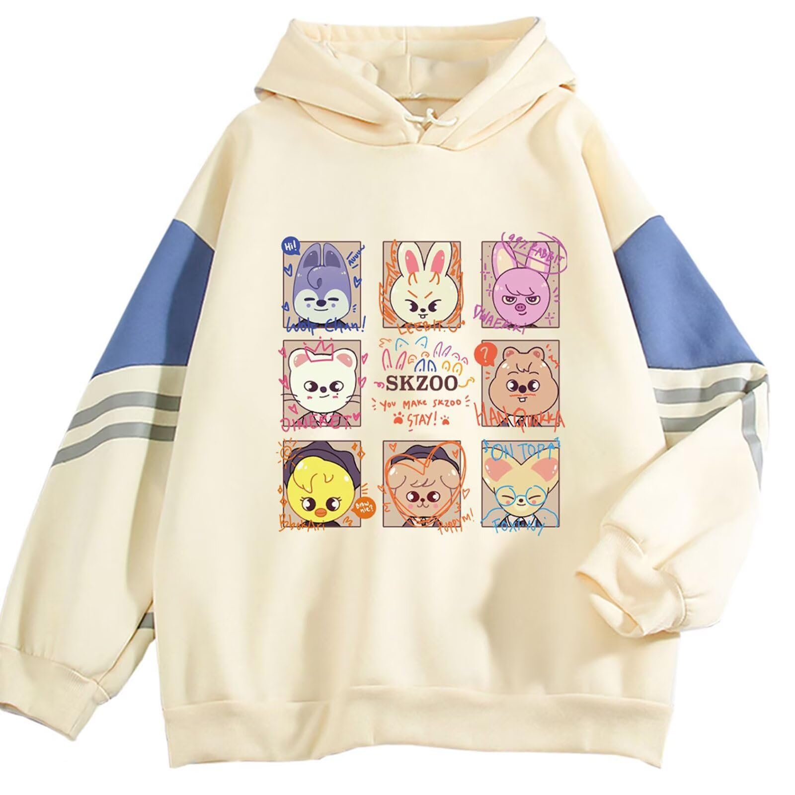 Photo 1 of KPOP SKZ Hoodie NEW Album 5-Star Concert Sweater Hyujin Felix Jisung Sweatshirt for Women