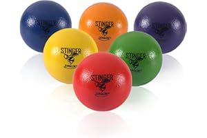 GSM Brands 3.5 Inch Dodgeballs (6 Pack) – Durable Soft Skin, Multi-Color Fun for Kids
