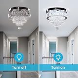 Generic 11.8 Inch Modern Crystal Chandelier LED Ceiling Light 6500K view 3