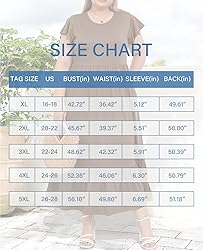 Moon Wood Women's 2025 Plus Size Casual Dress Crew