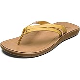 OLUKAI Kapehe Luana Women's Beach Sandal, Soft & Comfortable Full-Grain Leather, Casual & Modern Style