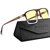 ANYLUV Blue Light Glasses Men, Fashionable Business Style Glasses for Men Women, Integrated Nose Pad for Eye Protection