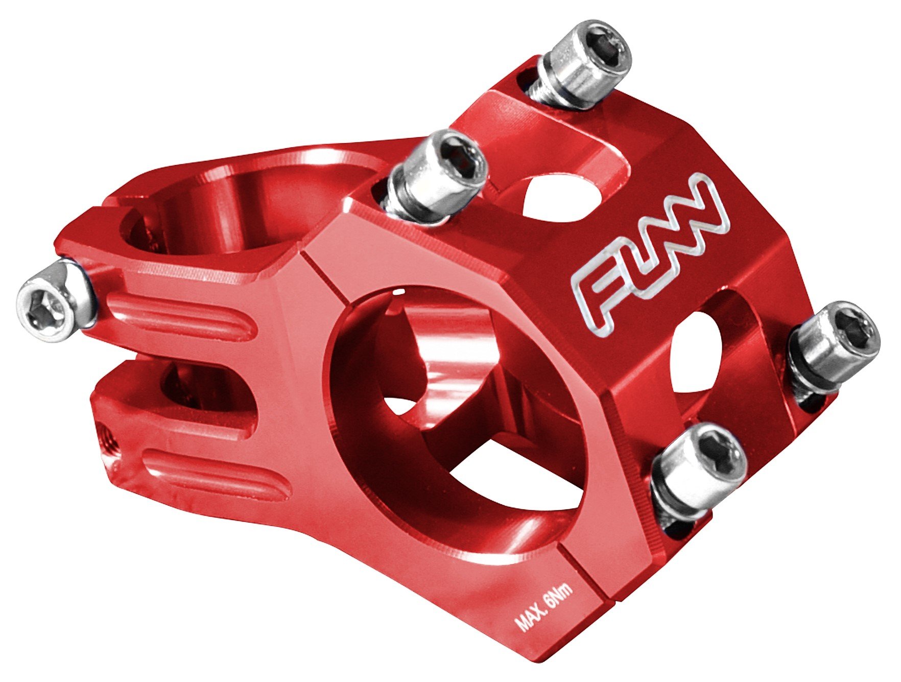 Funn Funnduro MTB Stem with 35mm Bar Clamp - The Ultimate Ultralight and Tough Alloy Bicycle Stem for Mountain Bike and BMX Bike, Length 45mm stem (Red)