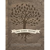 Granty 2Pcs Family Tree Notebook 16 Pages Double Sides History Record