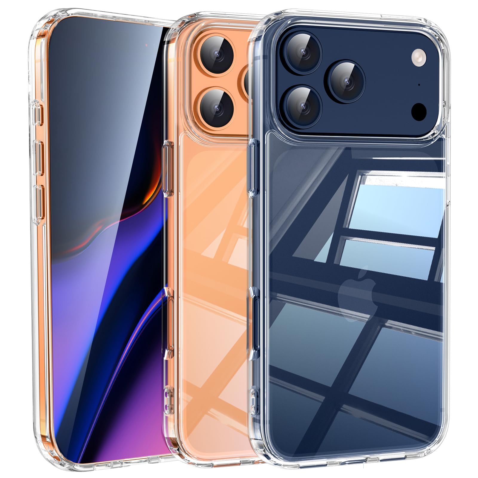 Photo 1 of SHUOXUKE for iPhone 17 Pro Max Case Clear [Anti-Yellowing][Military-Grade Protection] Shockproof Silicone TPU Ultra Slim Phone Case for iPhone 17 Pro Max 5G 2025 Cover,Crystal Clear