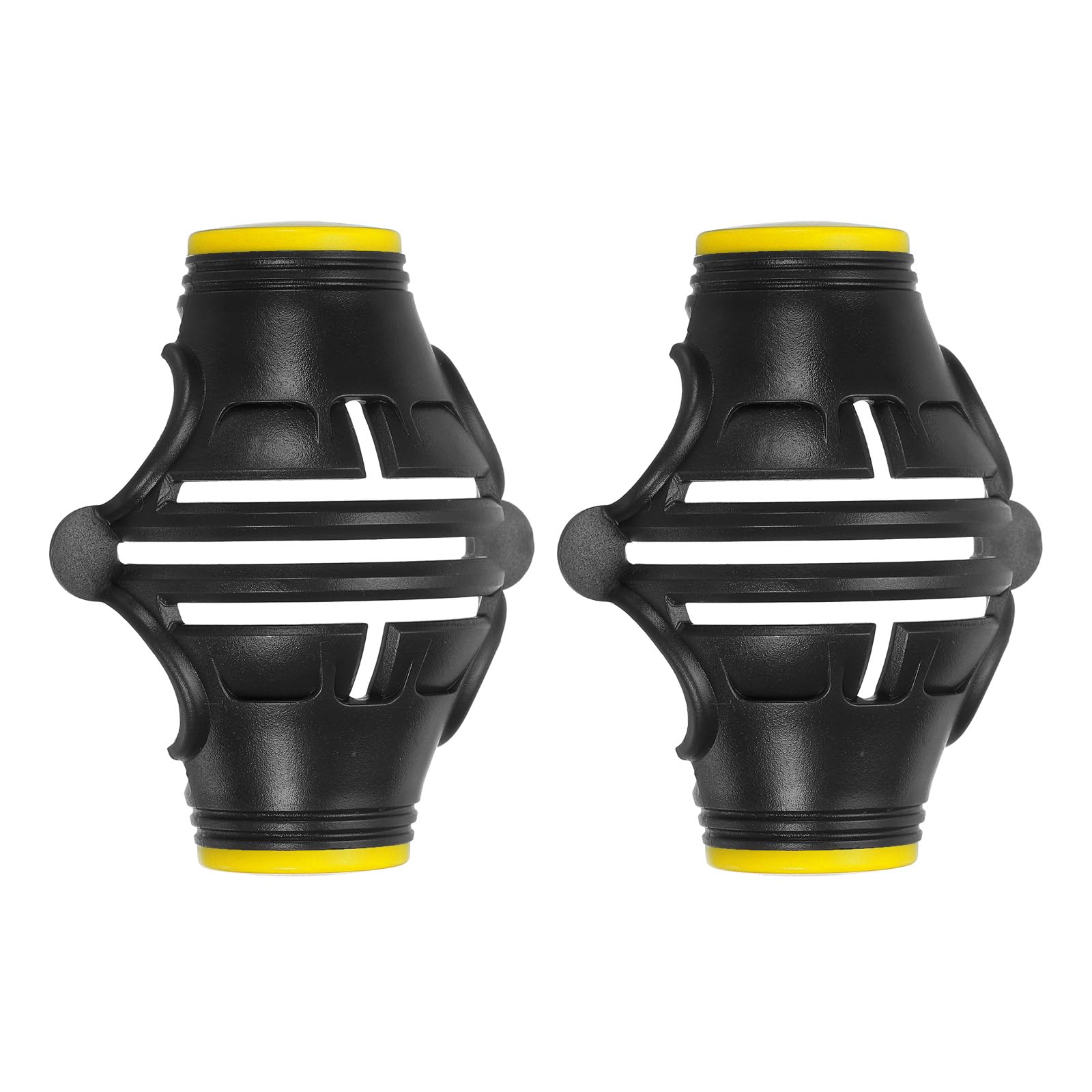 PATIKIL 2 Pcs Golf Ball Marker Stencil 360 Degree Triple Track Golf Ball Alignment Marking Tool Line Drawing Marker for Men Women, Black/Yellow