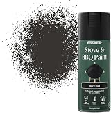 Rust-Oleum Stove & BBQ Spray Paint Black Matt 400ml High Temp view 1