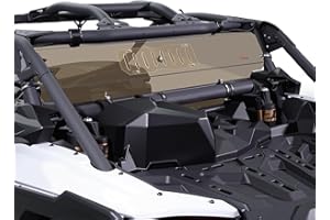 StarknightMT X3 Vented Rear Windshield, X3 Tinted Back Window Windscreen Compatible with 2017-2025 Can Am Maverick X3& X3 Max (Except for XMR Models)