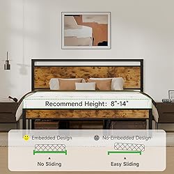 Z-hom Upgraded King Size Bed Frame, Heavy Duty