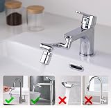 Ibergrif Tap Extender 1440° Swivel Robotic Arm Faucet Aerator Silver M91006 view 7