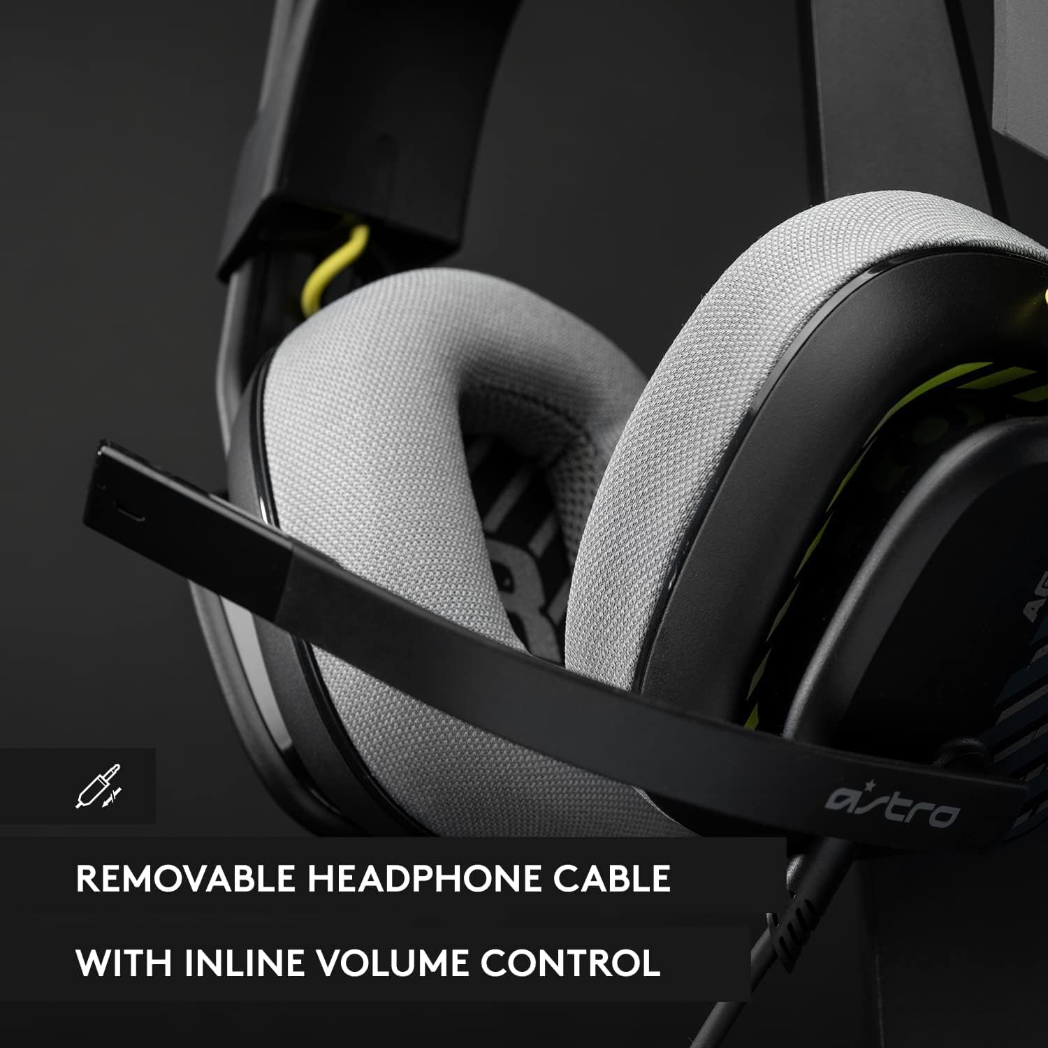 ASTRO A10 Gaming Headset Gen 2 Wired Headset, Over-ear Gaming Headphones, Lightweight, Flip-to-mute microphone, 32 mm drivers, Compatible with Xbox Series X|S, Xbox One, Nintendo Switch, PC - Black
