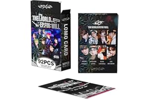 FOURBOM at eez Photocards 92 PCS THE WORLD EP.FIN : WILL Album Photo Cards KPOP Gift Lomo Cards Merch for at eez Boys and Girls