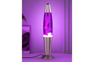 Eadaiylon Purple LED Motion Lamp for Adults and Kids, Liquid Motion Lamps with White Wax Flows, Night Light Home Room Decor, Gifts for Women and Girls