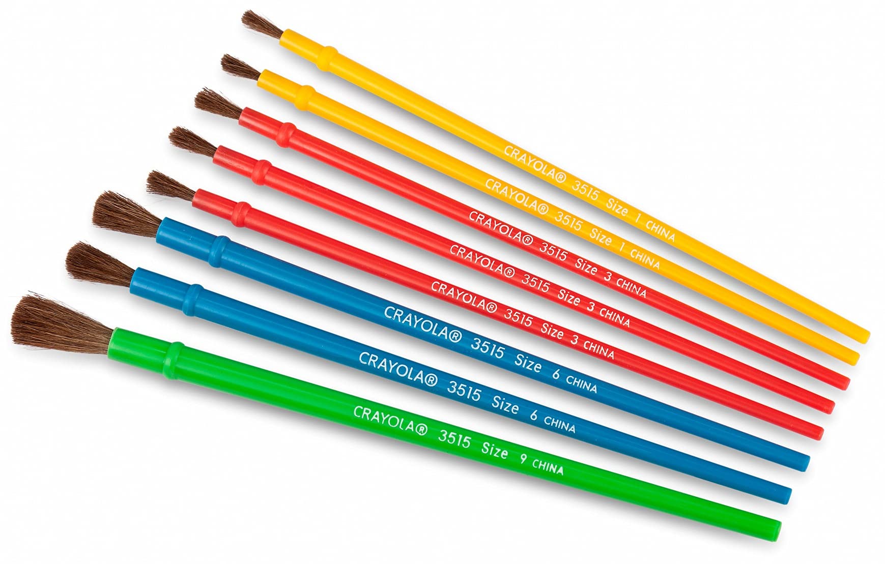Crayola Kids Paint Brush Set (8ct), Painting Supplies for Kids, Assorted Sizes, Kids Arts & Crafts Supplies for Elementary & Preschool
