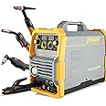 5-in-1 Multi-Process Welder: MIG/Gasless/Lift TIG/Stick/Plasma Cutter with Dual Voltage 110V-220V | IGBT Inverter & Thermal Overload Protection | LED Digital Display for Home/Workshop Welding Machine