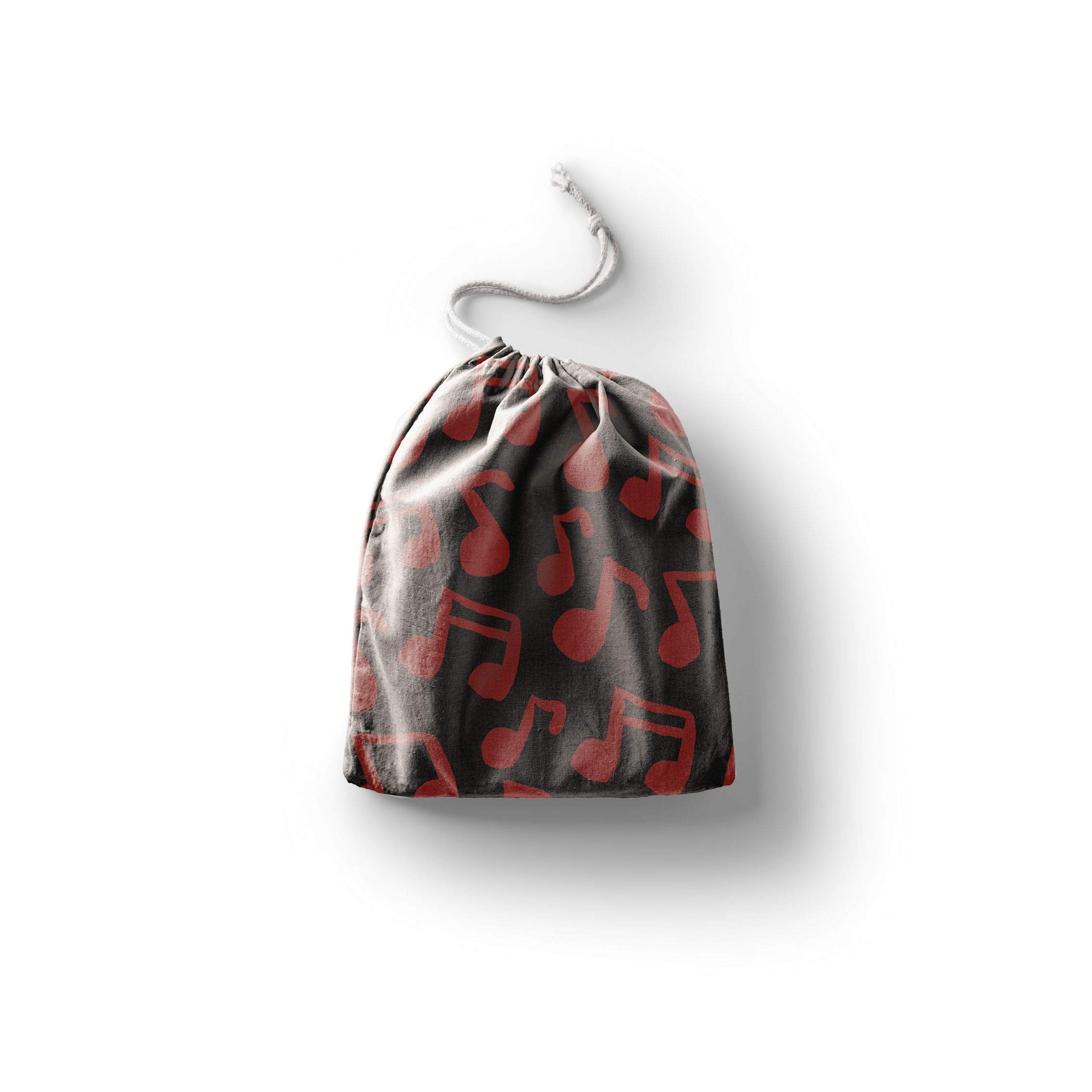 Bonamaison Printed Cotton Produce Bag with Drawstring, Reusable Grocery Bag, Biodegradable Eco-Friendly Bags, Travel Pouch, Sachet Bags, Shopping Bag, Eco Friendly, Foldable, Size: 30x40 Cm