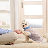 FEimaX Dog Recovery Suit After Surgery XS Blue 95% Cotton Lycra view 7