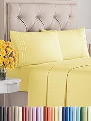 Queen Size 4 Piece Sheet Set - Comfy Breathable