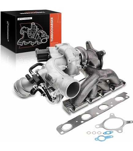 Audi Turbocharger with Exhaust Manifold Borg Warner 06H 145 702 S 06H.145.702.S 06H145702S 06H 145 702 S | Pelican Parts