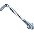 Hard-to-Find Fastener 014973147464 Galvanized Anchor Bolts, Gray 5/8-11 x 10, Piece-10
