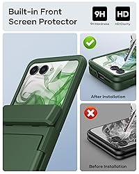 ATATOO for Motorola Razr+ Plus 2024 Case, Built-in