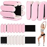Wrist Weights - 1 Pair (1 lb Each) | Adjustable Wearable Wrist Ankle Weights, Silicone Wrist Bangles Leg and Arm Weights for Women | Yoga, Dance, Pilates, Swimming, Walking and Gym