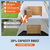 VEVOR Portable Paint Booth Tent 7.5x5.2x5.2ft Spray Shelter Built-in Floor view 6