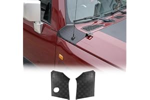 FGTAGTAL Body Armor Corner Guards Compatible with Toyota FJ Cruiser 2007-2021, ABS Car Hood Side Body Armor Outer Cowling Cover Trim Bezel, 2PCS (Hood Side Panel)