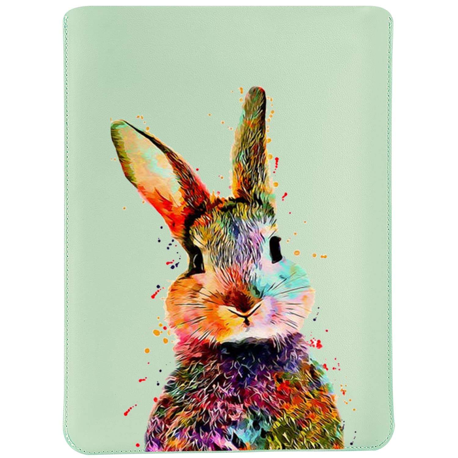 MAYCARI Rabbit Laptop Sleeve Compatible for 15 Inch-15.4 Inch Notebook Tablet iPad Tab, Compatible with 15"-15.4" MacBook Pro and MacBook Air, Waterproof Shock Resistant Bag Case for Women Men