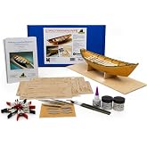 Starter Kit Wooden Ship Model for Adults - Lowell Grand Banks Dory 1:24 Scale - Made in USA - Includes Tools, Paint, Glue and Illustrated Instructions