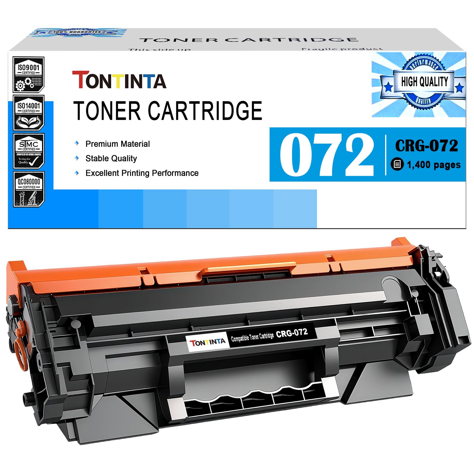 Photo 1 of 072 CRG072 CRG-072 Compatible Toner Cartridge Black Standard Capacity 1400 Pages for Canon ImageCLASS MF284 MF284dw MF286 MF286dw MF287 MF287dw MF288 MF288dw MF289 MF289dw LBP171dw LBP172dw Printers
